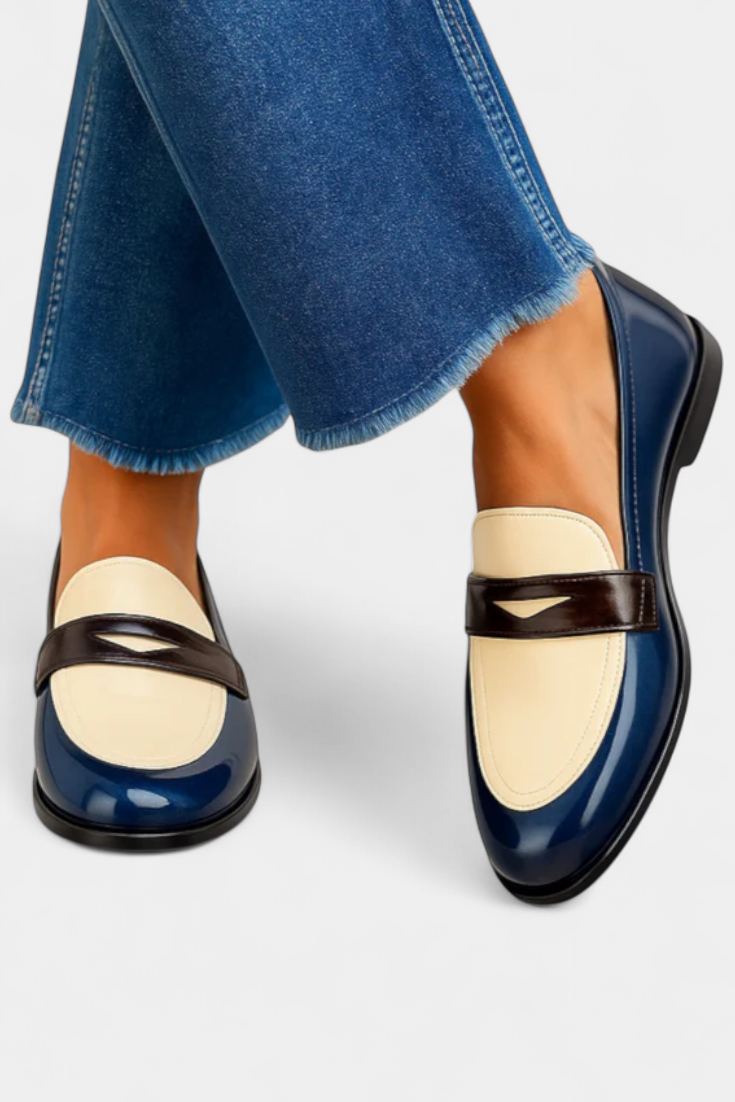 Claudia Bicolor Moccasins with Timeless Style