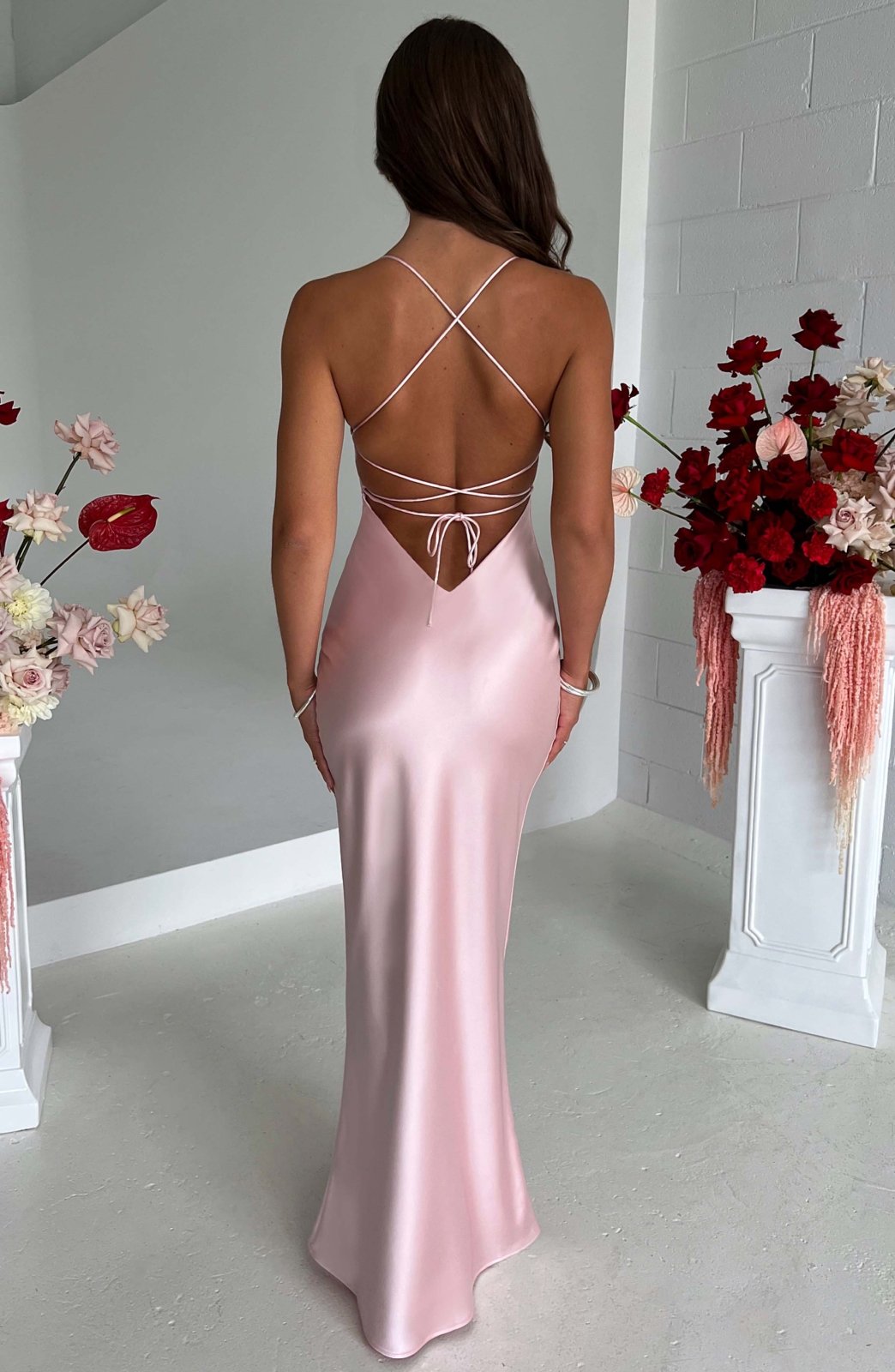 Isabelle™ | Luxury Satin Maxi Dress