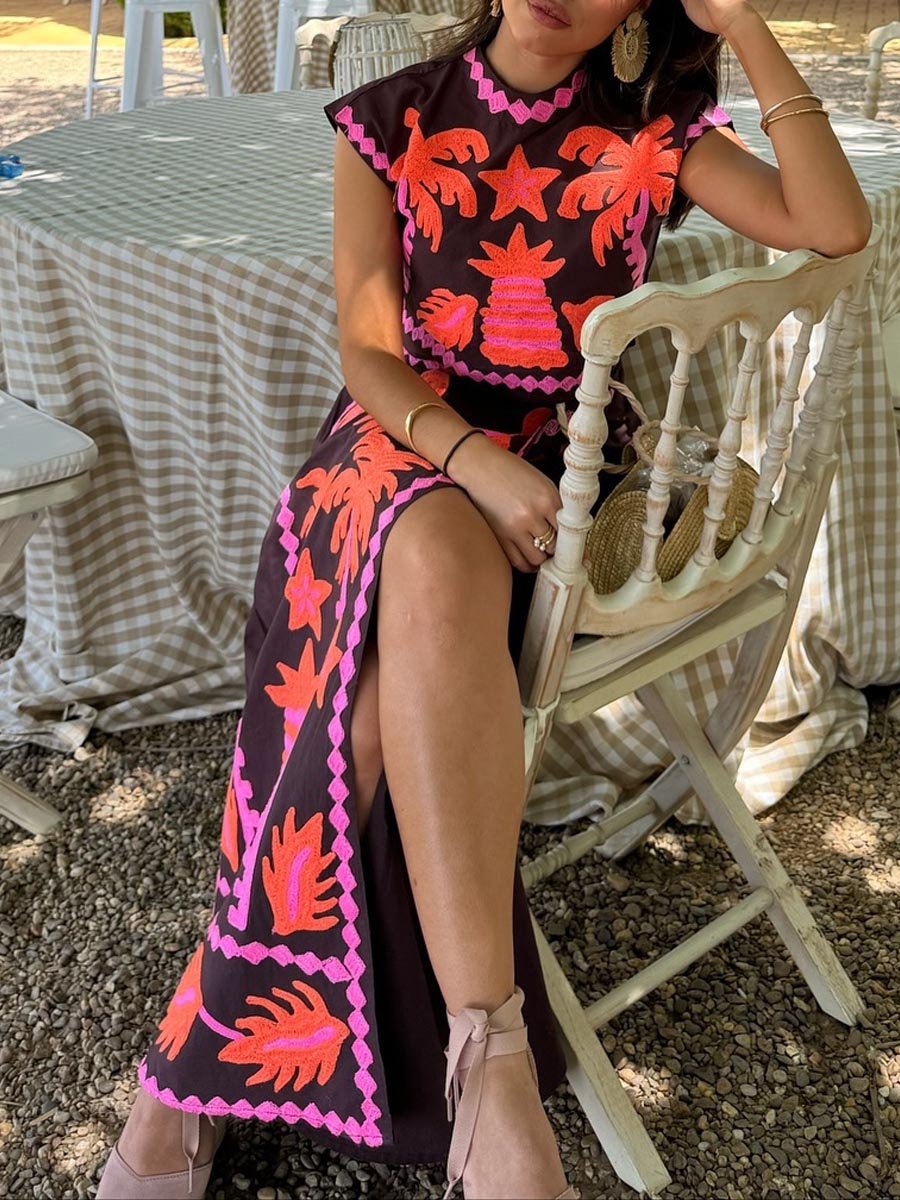 Katia - Printed Top and Skirt Set