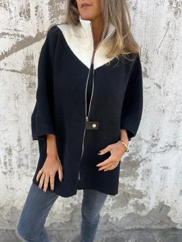 Alessia | Stand Collar Half Zip Jacket - Limited Edition