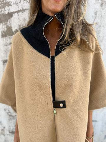 Alessia | Stand Collar Half Zip Jacket - Limited Edition