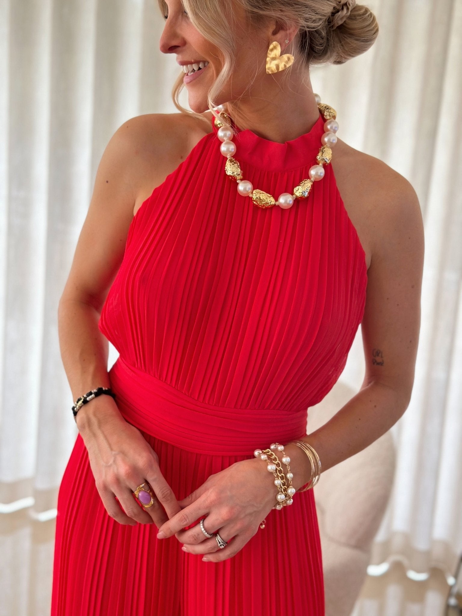 The Bircan Red Jumpsuit
