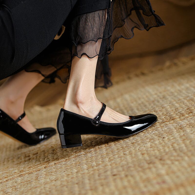 Solenza™| Livy Leather Mary Janes
