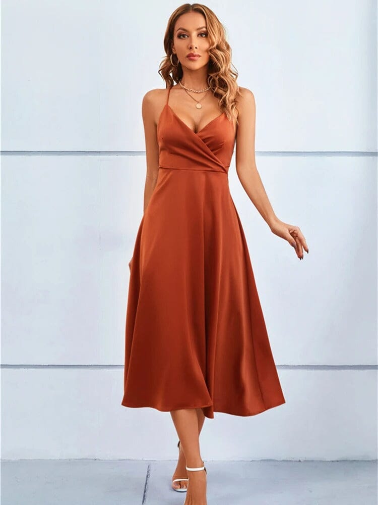 Mia™ | Luxury Strapless Silk Maxi Dress