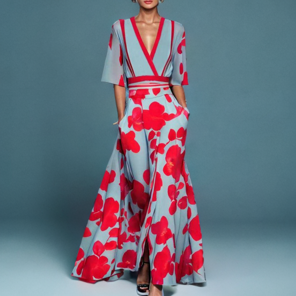 MIRIAM | Elegant Short-Sleeved Dress