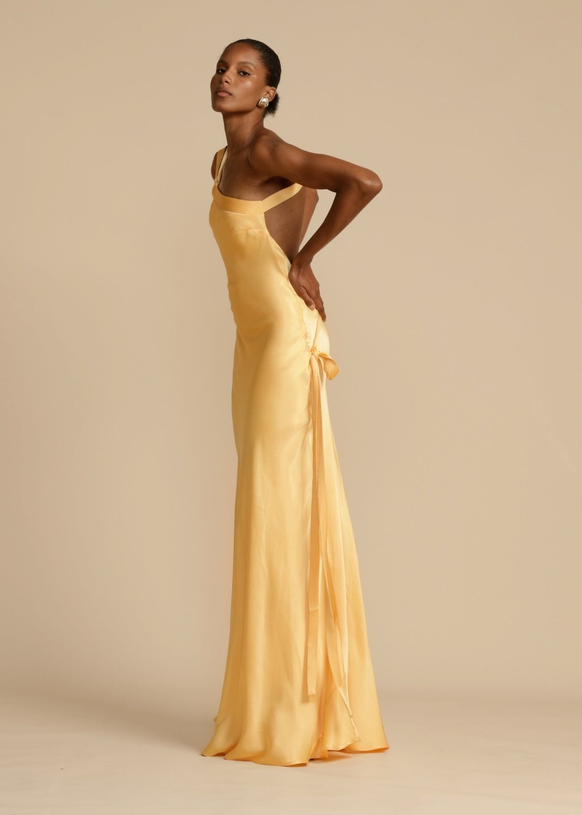 Sophia™ | Silk Maxi Dress with Elegant Straps