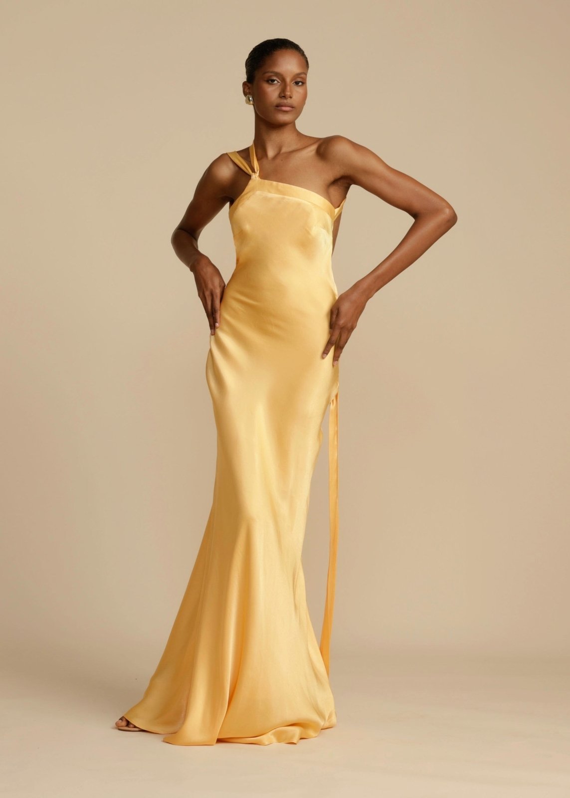 Sophia™ | Silk Maxi Dress with Elegant Straps