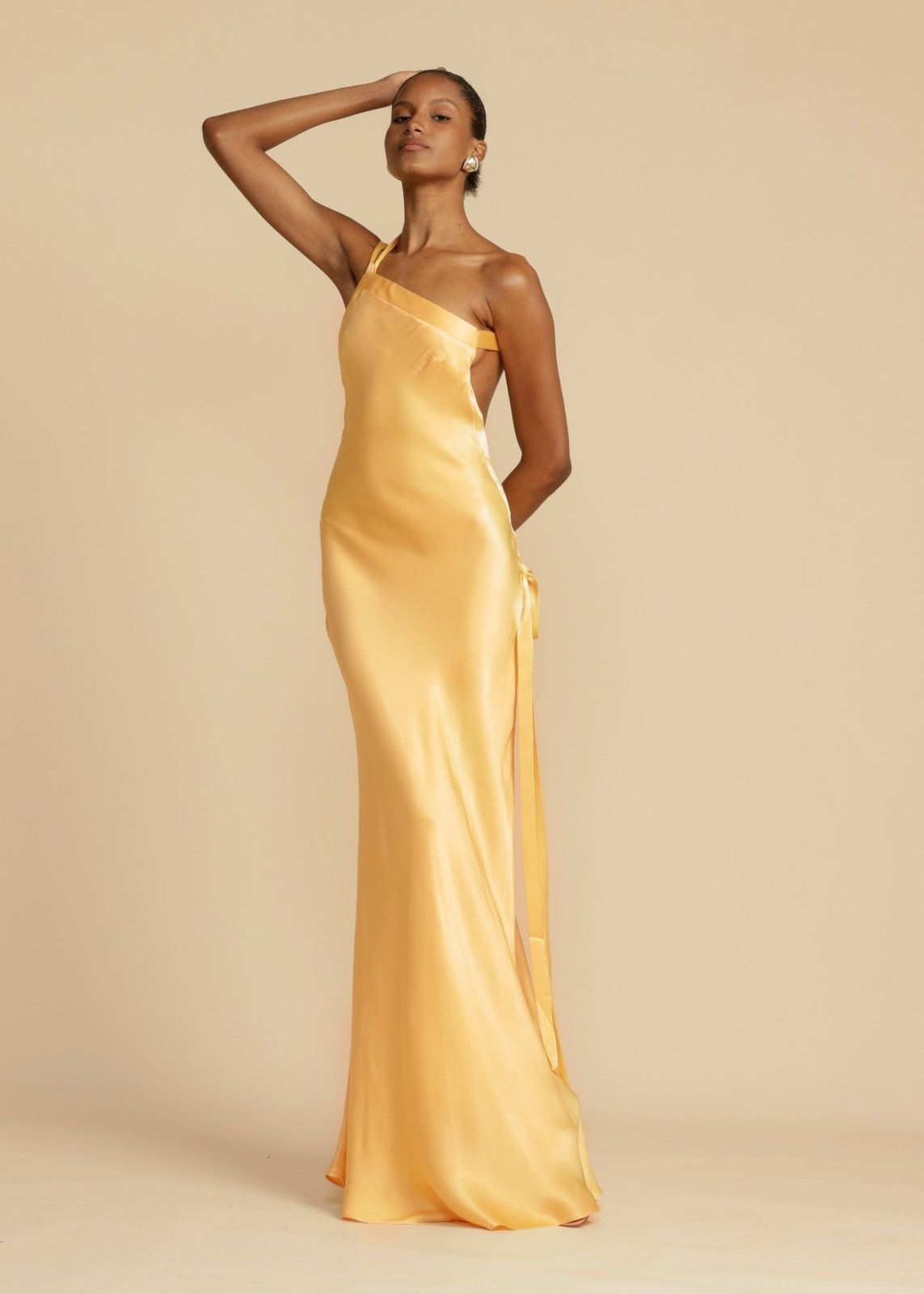 Sophia™ | Silk Maxi Dress with Elegant Straps