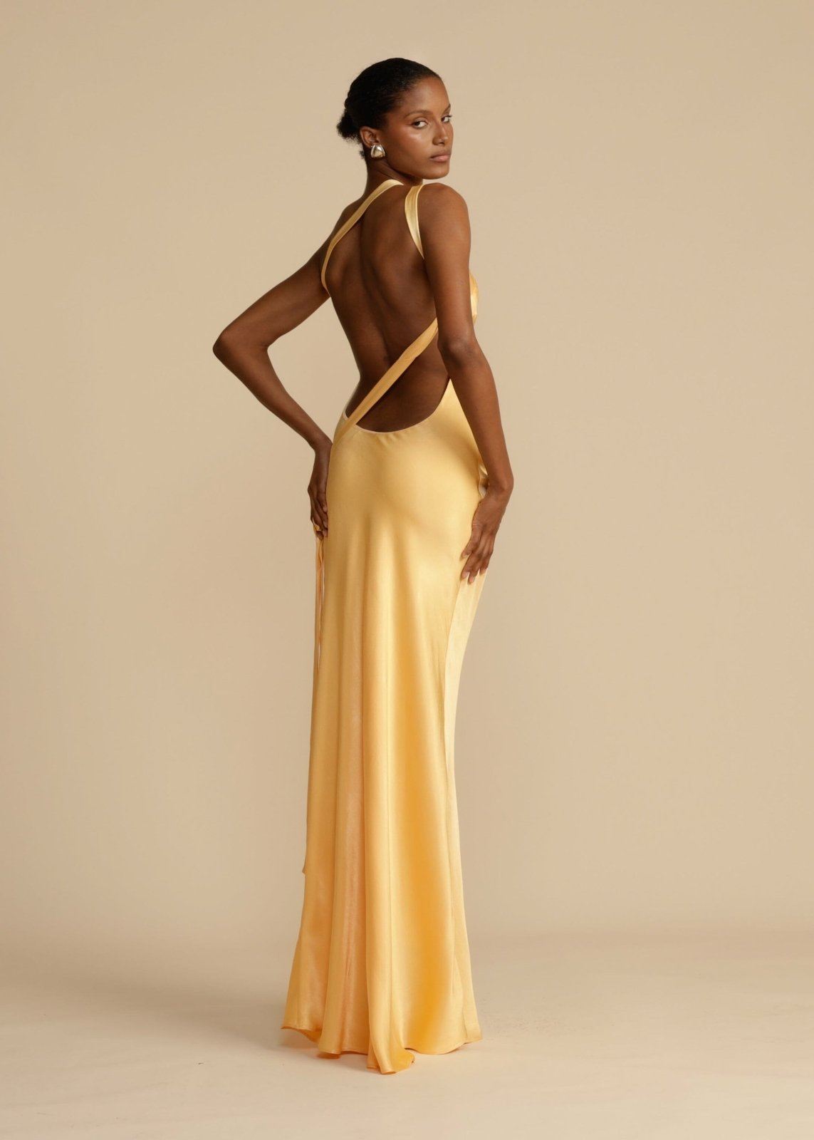 Sophia™ | Silk Maxi Dress with Elegant Straps