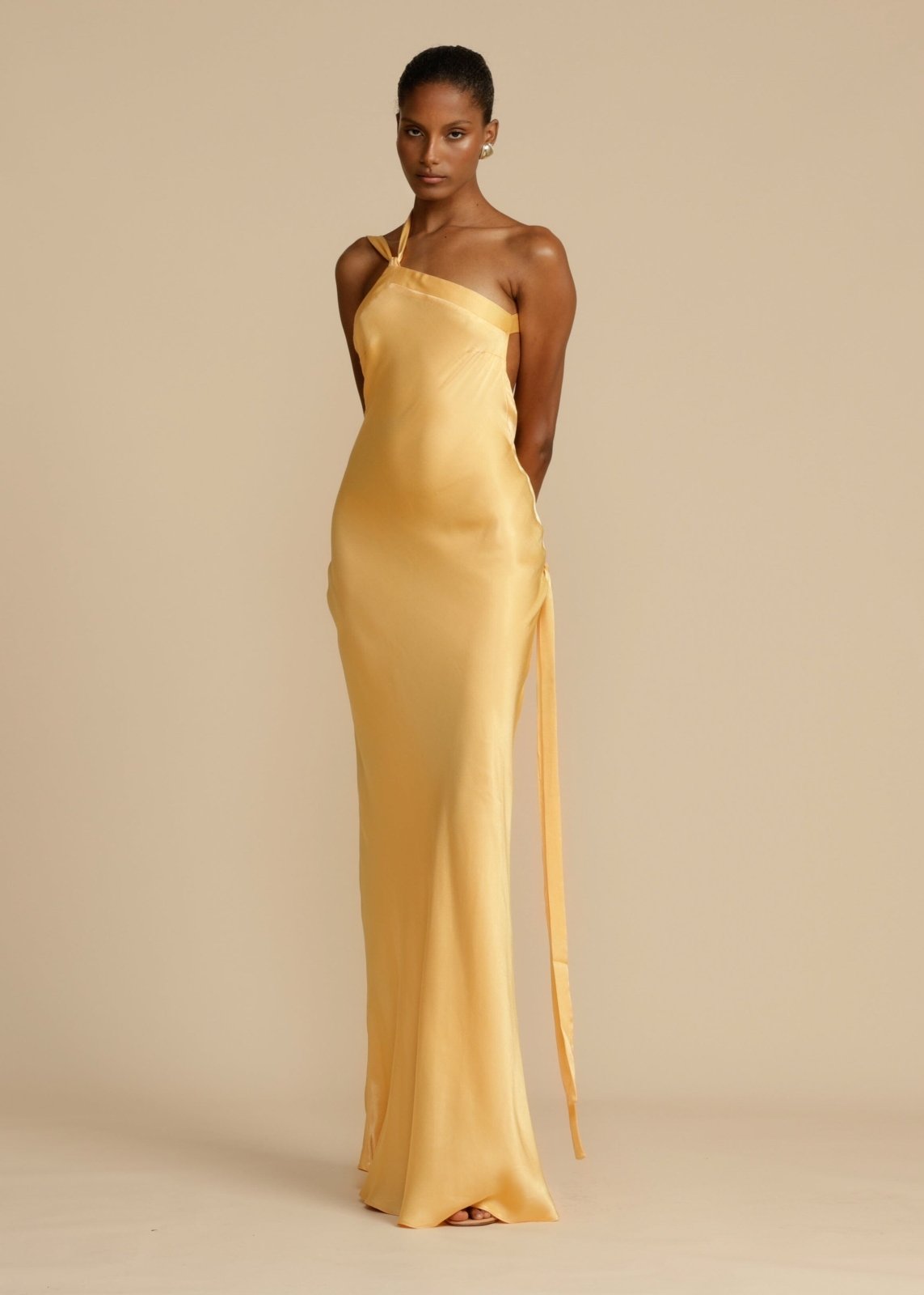 Sophia™ | Silk Maxi Dress with Elegant Straps