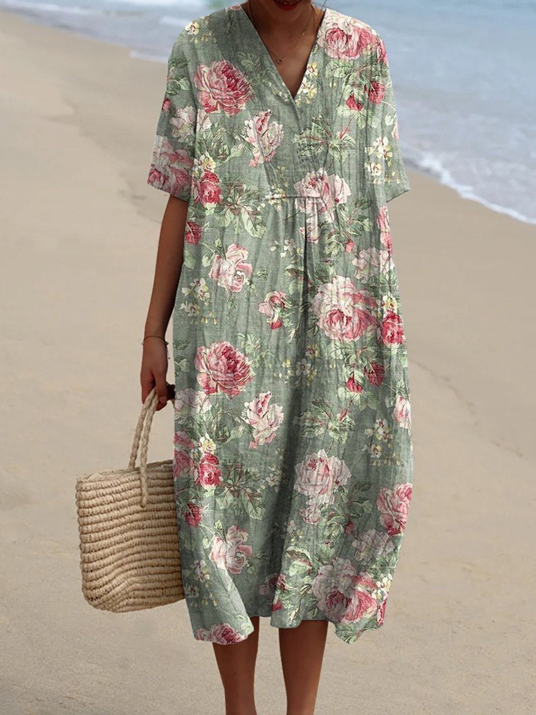 Lina | Vintage Floral Dress